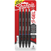 Sharpie - S-Gel de 0,7 mm stylo à encre gel, bleu, 4/paq.-Gel