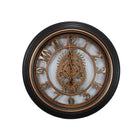 Kiera Grace – Horloge murale de 20 po avec engrenages, fini bronze-Horloge murale de 20 po de style industriel