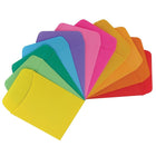 Pochettes de bibliothèque brillantes Hygloss, couleurs assorties-Utilisez Library Pockets pour les tableaux d'affichage, dans les livres et dans les projets interactifs et les affiches
