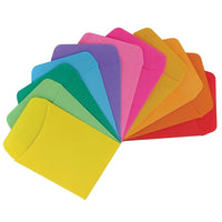 Pochettes de bibliothèque brillantes Hygloss, couleurs assorties-Utilisez Library Pockets pour les tableaux d'affichage, dans les livres et dans les projets interactifs et les affiches