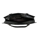 Ashlin® Serviette mince Winchester avec une longue courroie et 2 poignées, noir-La double poignée possède un connecteur de courroie.