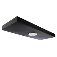 Kiera Grace - Tablette flottante Stockholm Aberg avec lumière à DEL - noir, 24 po, fini mat-Mesure: l'étagère flottante noire mesure 9,25 "L x 23,6" L x 1,5 "H et peut contenir jusqu'à 10 livres de luminaires décoratifs