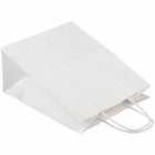 Jam Paper - Sacs-cadeaux solides - Moyen - 8 1/4 po x 10 po x 5 po - Kraft blanc - Paquet de 100-Nos sacs cadeaux sont fabriqués à partir de matériaux Kraft colorés qui donnent à vos cadeaux un aspect rustique