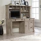 Sauder 59"W La Collection Palladia Bureau - Finition Split Oak-  Le tiroir inférieur sur des glissières à extension complète peut contenir des fichiers suspendus de format Lettre pour garder vos documents importants organisés