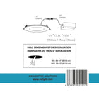 AWL - Panneau rond lumineux DEL 4", 10W, intensité réglable, paquet de 2-Energy Star, cUL