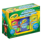 Crayola – Peinture au doigt lavable, paq./3-Bouteille transparente compressible avec capuchon basculant