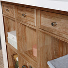 Sauder 60"W La Collection Craft Pro Series Table pour travaux - Finition Sindoori Mango-  Finition Sindoori Mango® avec des accents blancs