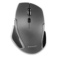 Verbatim - Souris sans fil à DEL bleu de luxe - 6 boutons - pour portatif - noir-La souris sans fil de luxe à 6 boutons de Verbatim a la technologie à DEL bleu, permettant aux utilisateurs de naviguer sur quasiment toute surface - de verre à granite.
