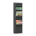 Safco - Porte-revues à 11 compartiments, 36 1/4 po x 10 po x 4 po-Le porte-revues se fixe au mur ou se place sur le sol grâce à la base en acier (en sus) offrant l'accès parfait à vos documents