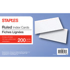 Staples - Fiches blanches lignées, 5 po x 8 po-Robustes et économiques