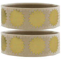 Jam Paper Sceaux autocollants ronds gaufrés avec bords dentelés, 3/4 po, or, paquet de 200-Doré