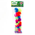 Horizon Group USA - Pompons Neon, Lot de 100-Mets en valeur tes creations de loisirs creatifs avec 100 pompons fluo de plusieurs tailles.