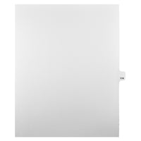 Markmaker - Intercalaires imprimes Legal, Blanc, 1/25th coupe, format lettre, sans trous, 25 tabs/PQT, 5 PQT/Boite, Numero 114-Intercalaires imprimes Legal