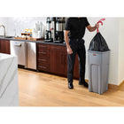 RubbermaidMD ® Poubelle carrée Untouchable, gris-Gris