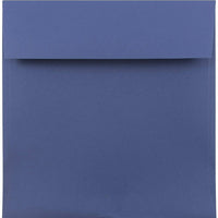 JAM Paper Enveloppes carrées, 7,5 x 7,5 po, bleu présidentiel, 1000/paquet (263913007b)-Enveloppes carrées pour invitation