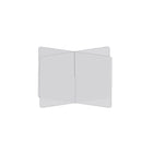 Diviseur de table à 4 voies Mark Maker - 30" L x 30" L x 23,5" H - Acrylique transparent 1/4" - Pas de traversées-Distanciation sociale jusqu'à 4 personnes