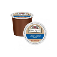 Grove Square™ – Mélange à chocolat chaud au caramel salé, paq./24-La saveur de caramel salé offre un goût riche et intense. Prête en un rien de temps, cette boisson ravira vos papilles gustatives avec son arôme envoûtant. Profitez de ce régal décadent à tout moment de la journée, que vous soyez seul ou en compagnie spéciale.