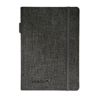 Cahier Bungee avec boucle pour stylo de Cambridge – 192 pages – Gris clair (590015)-Pages blanches de 8 x 5 1/2 po