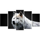 Designart – Wonder of the Wolf, impression sur toile, 5 panneaux (PT2329-373)-Impression