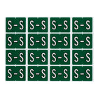 Oxford – Étiquettes alphabétiques compatibles Datafile, « S », vert foncé, paq./240-Assignez des lettres spécifique aux sections de classement individuelles
