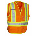 Forcefield - Gilet détachable Deluxe à 5 points, orange, petit/moyen-Ruban rétroréfléchissant en configuration fluorescente contrastée de 4"