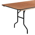 Flash Furniture – Table pliante rectangulaire avec surface de 36 x 96 po, fini bois et revêtement transparent (XA3696P)-Places assises jusqu'à 10 adultes
