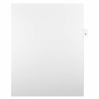 Mark Maker – Onglets séparateurs juridiques blancs, 1/25 onglets, format lettre, sans trous, numéro 8, 25/paquet-Onglets séparateurs blancs, 1/25 onglets