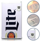 Miller Lite - Refrigerateur compact avec ouvre-bouteille, 3,2 pi3 (90 L), Blanc-Trois tablettes en verre trempe peuvent être repositionnees ou retirees pour permettre le rangement d'articles de differentes tailles