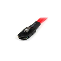 StarTech  Câble série SCSI SAS, SFF-8087 vers 4 SATA à verrouillage, 1 m-Propose une connectivité fiable et des performances optimales aux disques durs SATA/SAS et aux panneaux arrière