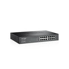 TP-Link – Commutateur Easy Smart Gigabit 16 ports TL-SG1016DE-Permet la surveillance de réseau, la priorisation du trafic et fonctionnalités VLAN