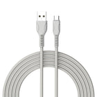 Câble Micro USB Basic Tech 3 pi - Gris-Élégant et sans enchevêtrement
