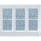 Brewster – Pellicule électrostatique de qualité supérieure pour fenêtre, motif paon-Bloque 99 % des rayons UV-B et 96 % des rayons UB-A. Filtre la lumière et réduit les reflets
