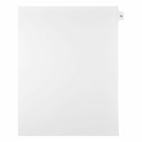 Mark Maker – Onglets séparateurs juridiques blancs, 1/15 onglets, format lettre, sans trous, numéro 76, 25/paquet-Onglets séparateurs blancs, 1/15 onglets