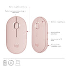 Logitech - MK470 Ensemble clavier et souris sans fil ultra-fin - Rose-Un clavier discret et une souris silencieuse testée en laboratoire signifient une expérience de travail ultra-silencieuse pour vous et ceux qui vous entourent, au bureau comme à la maison