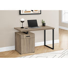 Monarch Specialties - 7764 Bureau 48 po L - Taupe Fonce Orientation Gauche Ou Droite-Fini de tous les côtés pour un placement flexible partout dans un bureau à domicile