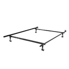 CorLiving – Cadre de lit métallique BAL-101-F pour lit jumeau ou deux places, noir-Dimensions : 10 haut. x 38 à 53 larg. x 70 prof. (po)