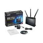 ASUS - Routeur Gigabit sans fil AC1900 bibande RT-AC68U-Deux ports USB avec USB 3.0 pour des transferts de données à des vitesses 10x plus rapides qu'avec USB 2.0