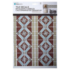 CTG Brands – Carreaux muraux autocollants à bordure motif diamant, 9,8 po x 12,4 po, beige/brun, paq./6-Polyvalent: utilisez les collants muraux pour dosseret à peler et coller pour les murs d'évier de cuisine, le dosseret de salle de bain, les murs de chambre à coucher, la buanderie, l'escalier ou sur toute autre surface plane non poreuse