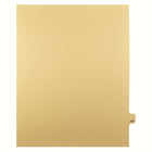 Markmaker - Intercalaires imprimes Legal, Chamois, 1/25th coupe, format lettre, sans trous, 25 tabs/PQT, 5 PQT/Boite, Numero 121-Intercalaires imprimes Legal