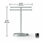 Umbra PALM - Porte essuie-mains nickel-8
