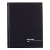 Livre de notes de Blueline - 9-1/4 x 7-1/4po - Noir - 144 Pages-Papier blanc