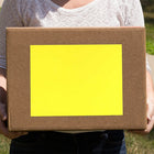 Jam Paper Étiquettes autocollantes pleine page Astrobright, 8 1/2 x 11 po, jaune soleil, 10/paquet-5