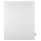 Markmaker - Intercalaires imprimes Legal, Blanc, 1/15th coupe, format lettre, sans trous, 25 tabs/PQT, 5 PQT/Boite, Numero 104-Intercalaires imprimes Legal