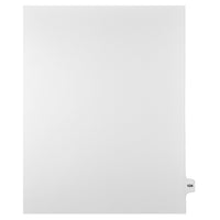 Markmaker - Intercalaires imprimes Legal, Blanc, 1/15th coupe, format lettre, sans trous, 25 tabs/PQT, 5 PQT/Boite, Numero 104-Intercalaires imprimes Legal