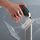 SECO Porte-brochure Décoratif, Portrait-Optimisé pour la hauteur et l'angle parfaits pour les utilisations client/client