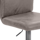 CorLiving - Tabouret de bar Palmer réglable à haut dossier - gris delavé - lot de 2-Mécanisme de pivotement à 360° pour faciliter les mouvements