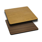 Flash Furniture – Dessus de table carré laminé et réversible de 24 po, naturel ou noix-Table de restaurant ou de banquet