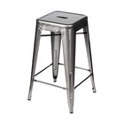Plata Decor - Tolix 30"H Tabouret - Gris - paquet de 2-Tabouret sans dossier