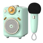 Divoom - Fairy-OK - Petit karaoké rétro - Vert-C’est notre conférencier karaoké le plus populaire. Il est plus facile et plus rapide de jumeler le micro au petit haut-parleur au moyen de Bluetooth, en chantant des chansons karaoké avec votre famille et vos amis. Cadeau parfait pour l’anniversaire, la Saint-Valentin, la fête des Mères, la fête des Enfants, le jour de Noël, le jour de l’Action de grâces, le Nouvel An et d’autres festivals, célébrations, fêtes.