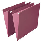 Staples Chemises suspendues de couleur, format lettre, 8 1/2 po x 11 po, bourgogne-Format lettre